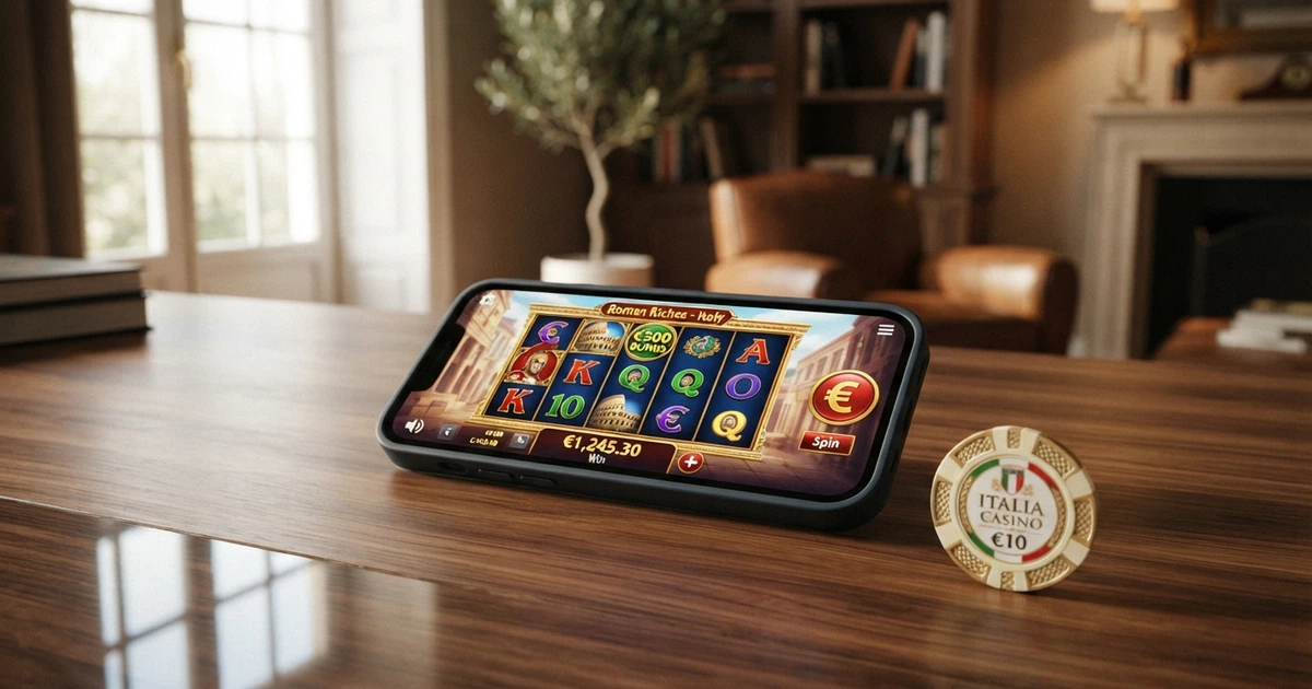 Schermata di un casinò online italiano con la pagina di benvenuto e un'offerta bonus percentuale in evidenza