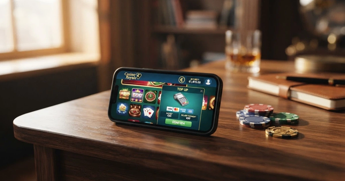 Un'interfaccia di pagamento digitale su schermo con il logo MiFinity e l'elenco dei metodi di ricarica supportati (carte, bonifico, Apple Pay, crypto)