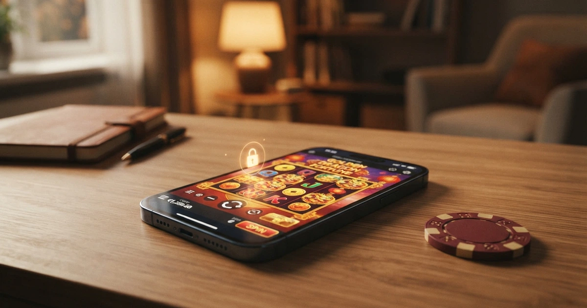 L'interfaccia di un casinò online con simboli di sicurezza (lucchetto HTTPS, sigillo di licenza, certificazione eCOGRA) in evidenza nella barra laterale