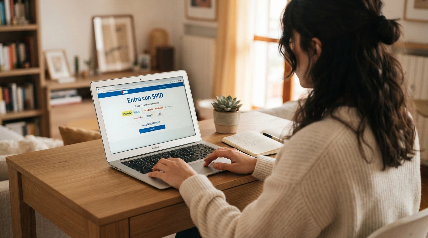 La schermata di accesso tramite SPID su un casino online con concessione ADM